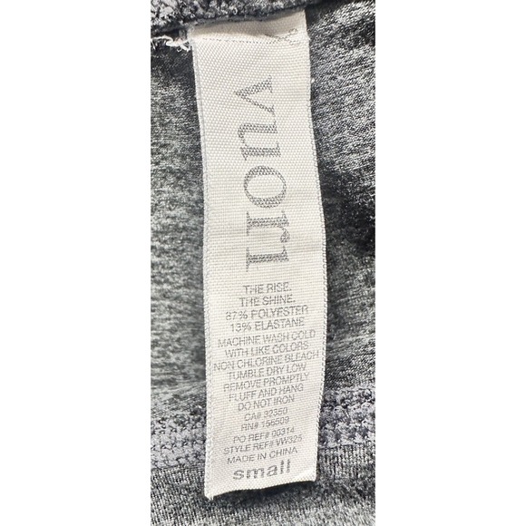 Vuori Leggings Womens Small Gray Heathered Soft Clean Elevation High Rise Crop - Picture 4 of 10